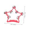LIOOBO 2pcs Hand Rattle Five Pointed Star Design Plastic Handbell for Early Learning Classroom Music Easy to Carry and Safe view 2