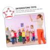 LIOOBO 2pcs Hand Rattle Five Pointed Star Design Plastic Handbell for Early Learning Classroom Music Easy to Carry and Safe view 4