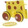 Kisangel 1pc Giraffe Pull for Dragging Wheel Promotes Hand Eye Coordination Material for Early Walkers and Fun Playtime Activities view 4