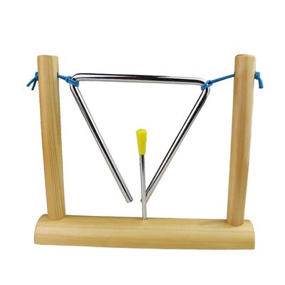 BESPORTBLE Boy Girl Music Teaching Tools Early Educational Percussion Triangle Bell Toy for Boys and Girls Safe Material for Hand-Eye Coordination Suitable for Kindergarten and Home Learning