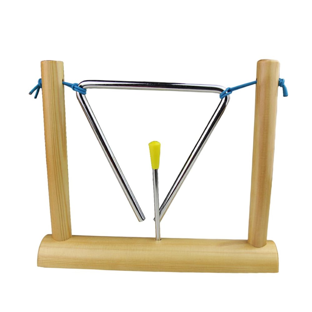 BESPORTBLE Boy Girl Music Teaching Tools Early Educational Percussion Triangle Bell Toy for Boys and Girls Safe Material for Hand-Eye Coordination Suitable for Kindergarten and Home Learning