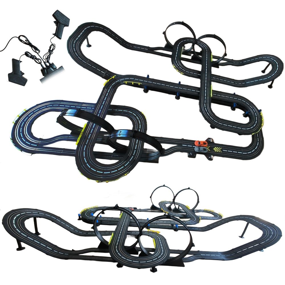 2123cm Electric Slot Car Race Track Sets 1/43 Top Cool Popular Ideas Birthday Party Gifts Games Teenager Boys Kids Games Toys
