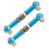 Aluminum Alloy Steering Linkage Rods Durable Replacement Parts for HPI RS4 Sport 3 1/10 RC Car in for RC Hobbyists (Blue 113696B) view 2