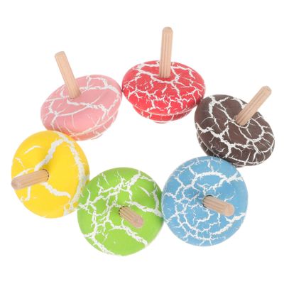 LIOOBO 6pcs Gyro Engaging Rotating Tops for Parties and Family Bonding Develops Hands Skills Fun Educational Desktop Game
