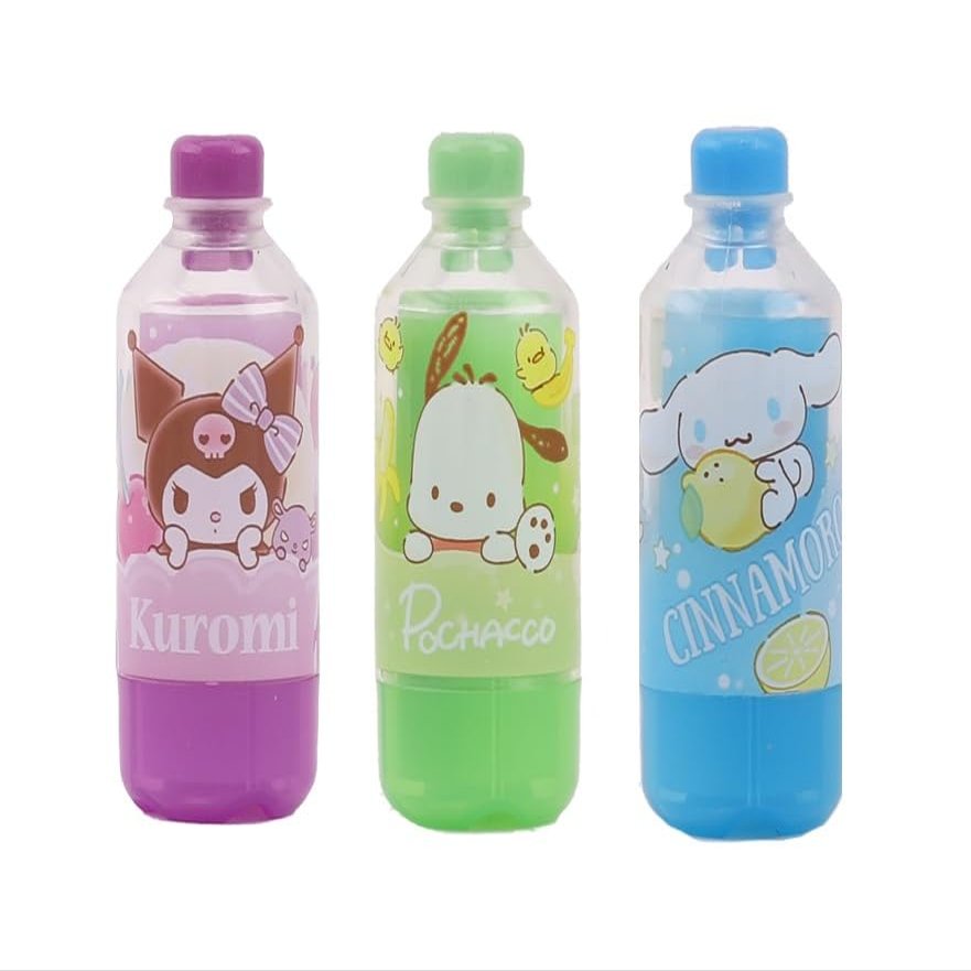 3 Count, Cute Pencil Erasers (Soda)