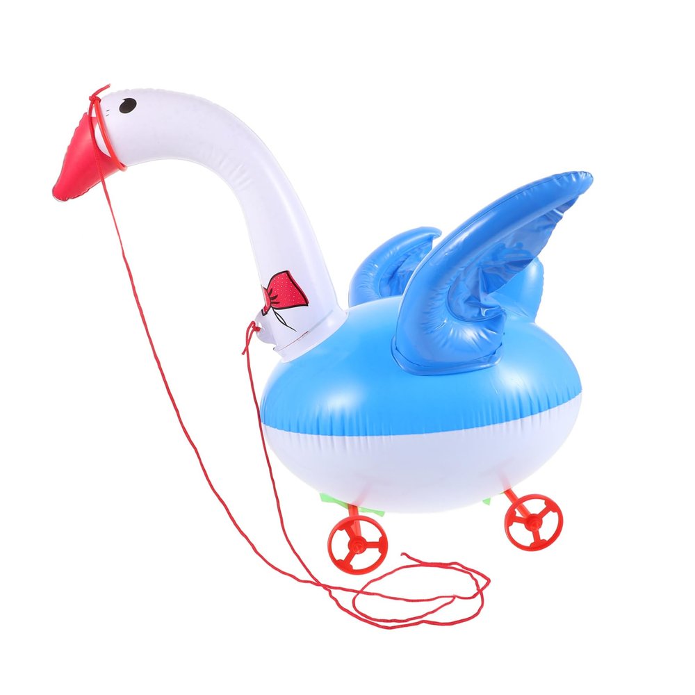 HOOTNEE Inflatable Walk Behind Push Montessori Pull Walking Birthday Decorations Frog Birthday Party Decorations Fiesta Party Decorations