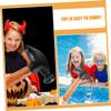 HOOTNEE 4pcs Inflatable Hammer with Wood Grain Design Fun Pool Props for Birthday Parties Bathtub Play and Creative Imagination Development view 2