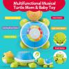CuteZone Baby Toys 6-12 Months - Turtle Crawling & Musical Tummy Time Toy Set with Light & Sound, Moving Baby Activity for Crawling and Tummy Time, Interactive Gift for Babies view 2