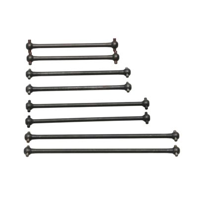 2PCS 1/8 Linkage Rod Dog Bone Drive Shaft 80.5/88/91/94/95/100/106/132/139.5mm for 1:8 RC Model Car DIY Wheels Transmission Axle(Pin to pin 106mm)