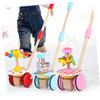 BESPORTBLE 1pc Toy Stroller Trolley for Boy Girl Push Toy Bright Colors and Learning Cart Random Color view 2