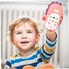 BESPORTBLE 1PC Bilingual Phone Chewable Cartoon Vibration Mobile Phone for Early Childhood Fun Teething for Months Pink Dinosaur view 3