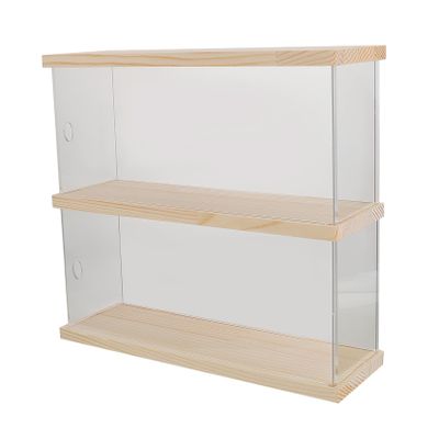 HIAKDOFT Acrylic Doll Display Case Dustproof Design Storage Box for Toy Figures and Collectibles UV Protected Showcase for Toy Exhibition