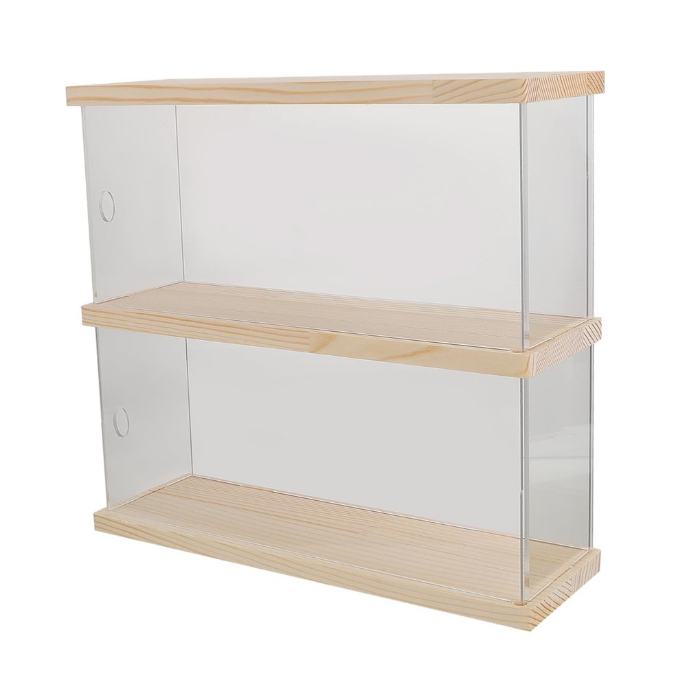 HIAKDOFT Acrylic Doll Display Case Dustproof Design Storage Box for Toy Figures and Collectibles UV Protected Showcase for Toy Exhibition