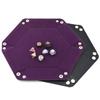 BESPORTBLE Hexagon Dice Plate Double-Sided Pu Leather Jewelry Storage Tray Bar Game Board for Office Home view 3