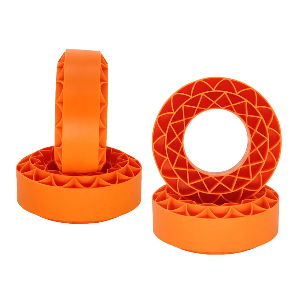 4 Pack of Foam Tire Inserts, Designed for 1/10 Scale RC Crawler Vehicles, Orange