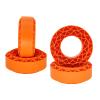 4 Pack of Foam Tire Inserts, Designed for 1/10 Scale RC Crawler Vehicles, Orange view 1