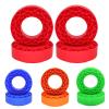 4 Pack of Foam Tire Inserts, Designed for 1/10 Scale RC Crawler Vehicles, Orange view 2