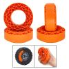 4 Pack of Foam Tire Inserts, Designed for 1/10 Scale RC Crawler Vehicles, Orange view 4