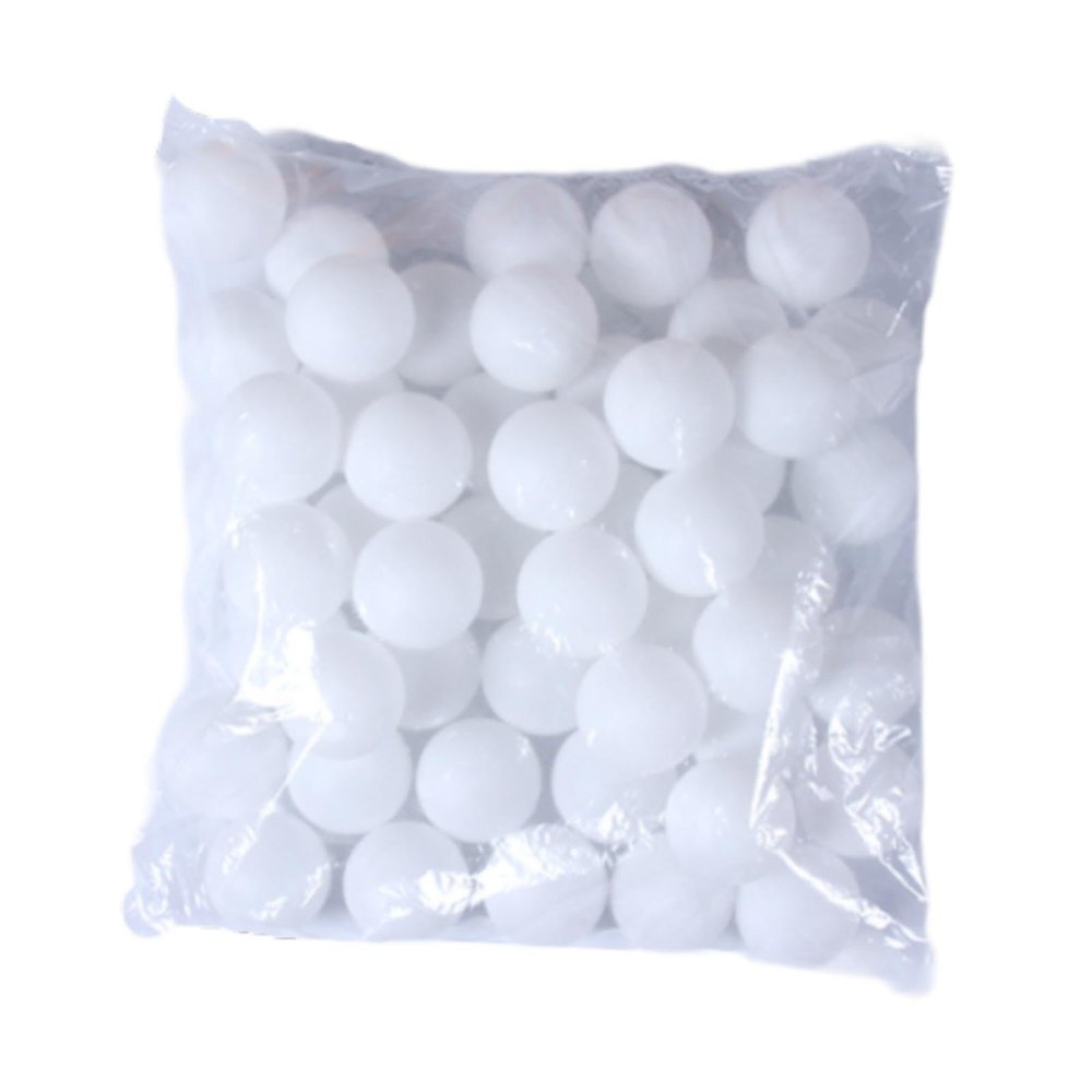 Multipurpose Raffle Balls for Cat Toys and Party Supplies, 50 Pieces White
