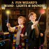 Light Up Magic Wizard Wand with Sounds & 4 Color Lights Illuminating Witch Toys for Kids Cosplay Party Birthday Gift, Silver, 2PCS view 4