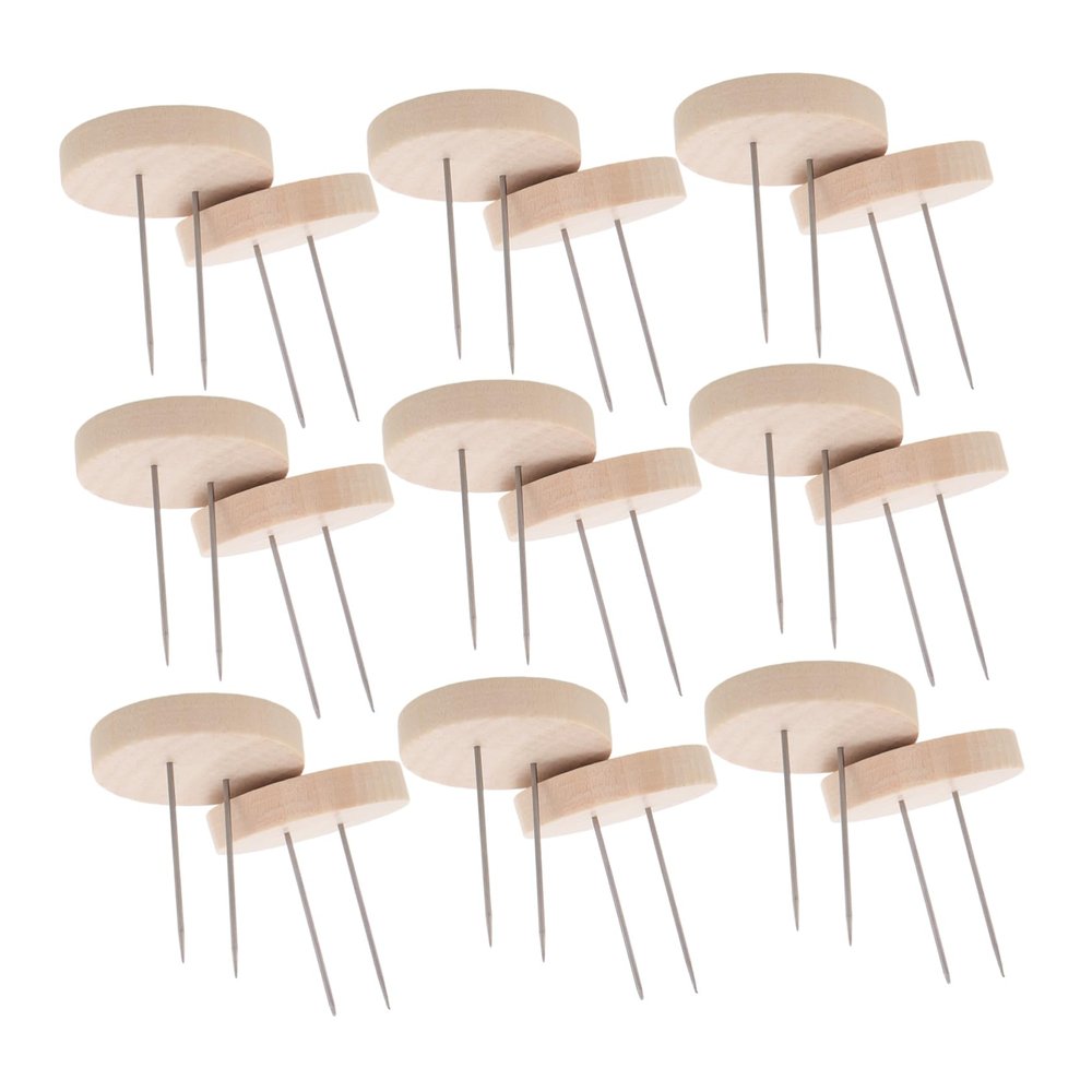 SHINEOFI 24pcs Crochet Doll Stand Support Frame Wooden Knitted Display Stands for Dolls Secure and Stable Base for Collectible Figures for Home Decoration and Organizing Small Items