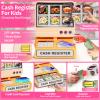 Pupu Pig Kids Grocery Store Playset, Fun Play Store with Realistic Cash Register Toy, Scanner, Play Food, Coffee Maker, Play Money & Credit Card, Preschool Toys for Boys Girls Birthday Gifts 3+ view 2
