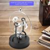 Pilipane Perpetual Motion Device Kinetic Art Swing Decoration Modern Desk Ornament for Home Office Iron Plastic 250g 4 AA Batteries (C203) view 4