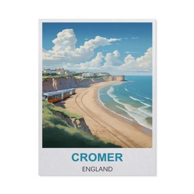 Jigsaw Puzzle 1000 Pieces for AdultsCromer EnglandTeens Boys Girls Puzzles Difficult Thick Sturdy Pieces Challenging Puzzle for Party Games38x26cm-DH18