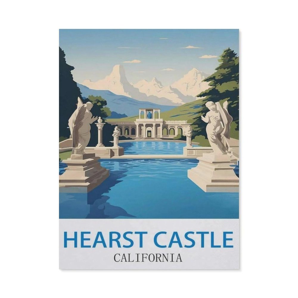 1000 Pieces Landscape Puzzles DIYHearst Castle CaliforniaJigsaw Creativity Toys for Kids Adults38x26cm-DG43
