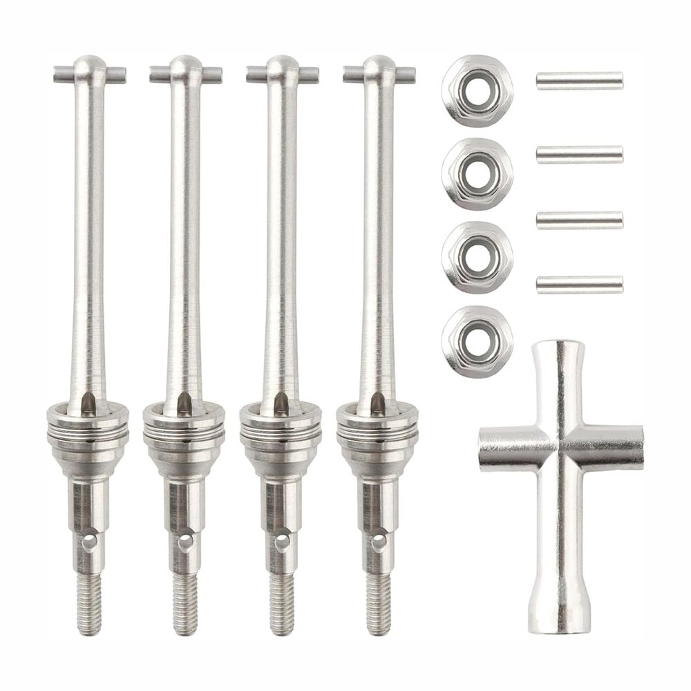 16410S Front and Rear Metal Drive Shaft CVD Kit for MJX H16E H16P H16GT H16DR H16BM H16PL JC16EP HP161S H17 16208 16210 16207 RC Remote Control Car Upgrade Accessories