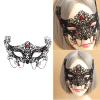 jiingekk Lace Chain Eyemask Masquerade Eyemask For Masquerade Carnivals Proms Wedding Lace Chain For Women Cosplay view 2