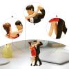 1/64 Scale Figurines for Miniature Displays, Couples for Wedding Scenes, Dance view 4