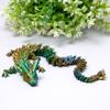 3D Printed Crystal Dragon Model,Flexible Realistic Articulated Animal Fidget Toys,Mystery Figurines Gifts for Easter,Executive Desk Funny Dcor and Festival Collectible,Easter Basket Stuffers (BGB) view 1