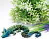 3D Printed Crystal Dragon Model,Flexible Realistic Articulated Animal Fidget Toys,Mystery Figurines Gifts for Easter,Executive Desk Funny Dcor and Festival Collectible,Easter Basket Stuffers (BGB) view 3