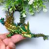 3D Printed Crystal Dragon Model,Flexible Realistic Articulated Animal Fidget Toys,Mystery Figurines Gifts for Easter,Executive Desk Funny Dcor and Festival Collectible,Easter Basket Stuffers (BGB) view 4