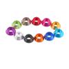 SFCHEN 10pcs M2 M2.5 M3 M4 Aluminum Colorful Anodized Washer RC Car Flight Model Gasket for Cup Head Hex Socket Screw Bolt(M2-Black) view 4