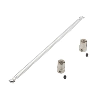 04003 Aluminum Drive Shaft & Cup B 02016 for 1/10 Redcat Volcano EPX/Pro Upgrade Parts Monster Truck HSP 94111 107 Replacement(Silver)