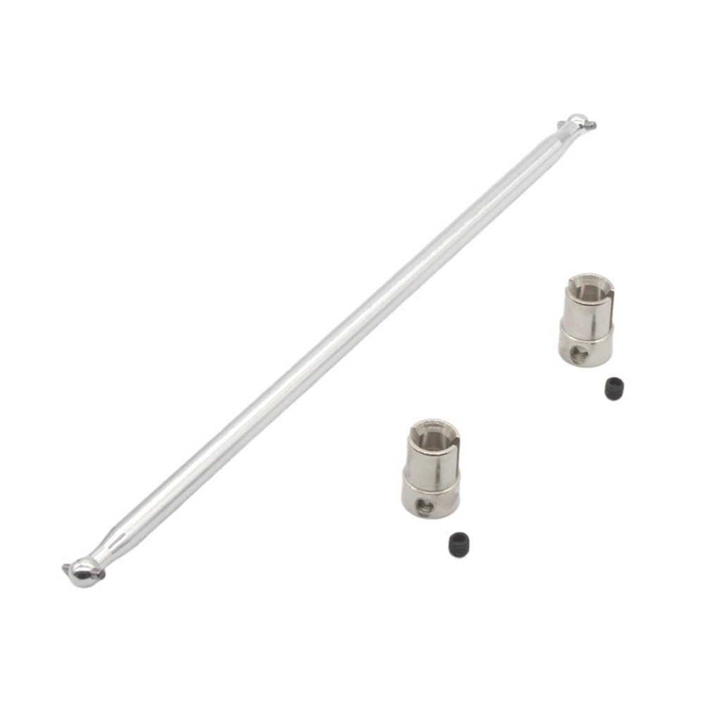 04003 Aluminum Drive Shaft & Cup B 02016 for 1/10 Redcat Volcano EPX/Pro Upgrade Parts Monster Truck HSP 94111 107 Replacement(Silver)