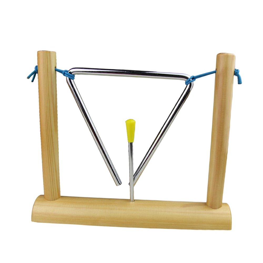 BESPORTBLE Triangle Bell Toy Stand Boys and Girls Music Instrument Early Learning Toy Stimulate Interest Sound and Music