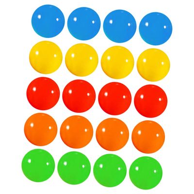 DINHEAROM 20pcs Plastic Raffle Drawing for Lottery Games and Party Activities Yellow Orange for Fundraisers School Events and Classroom Use