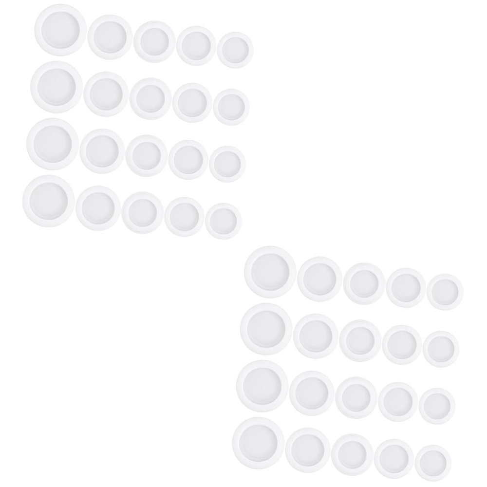Ciieeo 2sets 20pcs Piggy Bank Stoppers Multi Closure Plugs for Saving Boxes Easy Installation Fits Plaster Dolls and Deposit Boxes and Protective Caps 20pcs*2
