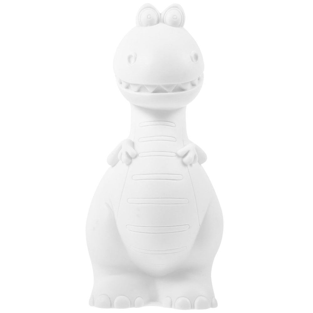BESPORTBLE Unpainted Vinyl Dinosaur Craft Decoration Unfinished Dinosaur Figure for Painting Creative Art Project for Boys and Girls and Adults for Home Decor and