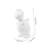 BESPORTBLE Unpainted Vinyl Dinosaur Craft Decoration Unfinished Dinosaur Figure for Painting Creative Art Project for Boys and Girls and Adults for Home Decor and view 2