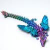 3D Printed Crystal Dragon with Wings,pterosaur Model,Flexible Realistic Articulated Animal Fidget Toys,Mystery Figurines Gifts for Easter,Executive Desk Funny Dcor and Festival Collectible (RGB) view 4