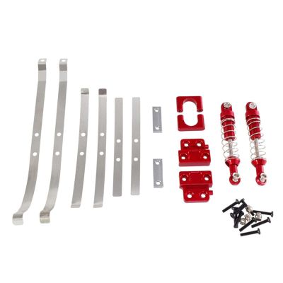 Garende Parts Kit for RC Car Truck, Metal Rear Axle Spring Replacement for MN82 LC79, red