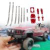 Garende Parts Kit for RC Car Truck, Metal Rear Axle Spring Replacement for MN82 LC79, red view 2