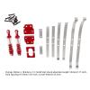 Garende Parts Kit for RC Car Truck, Metal Rear Axle Spring Replacement for MN82 LC79, red view 3