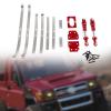 Garende Parts Kit for RC Car Truck, Metal Rear Axle Spring Replacement for MN82 LC79, red view 4