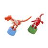Kisangel 2pcs Wooden Boys and Girls Animals Toys Dinosaur Rocking Toys Safe Sturdy for Home Decor view 1
