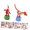 Kisangel 2pcs Wooden Boys and Girls Animals Toys Dinosaur Rocking Toys Safe Sturdy for Home Decor view 2